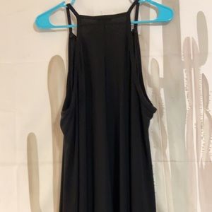 Plus-Size Black Halter Dress